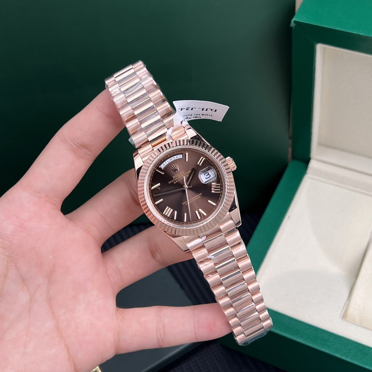 Rolex Replica Watch Day-Date Gold Wrapped Weight 175gram GM Factory 40mm
