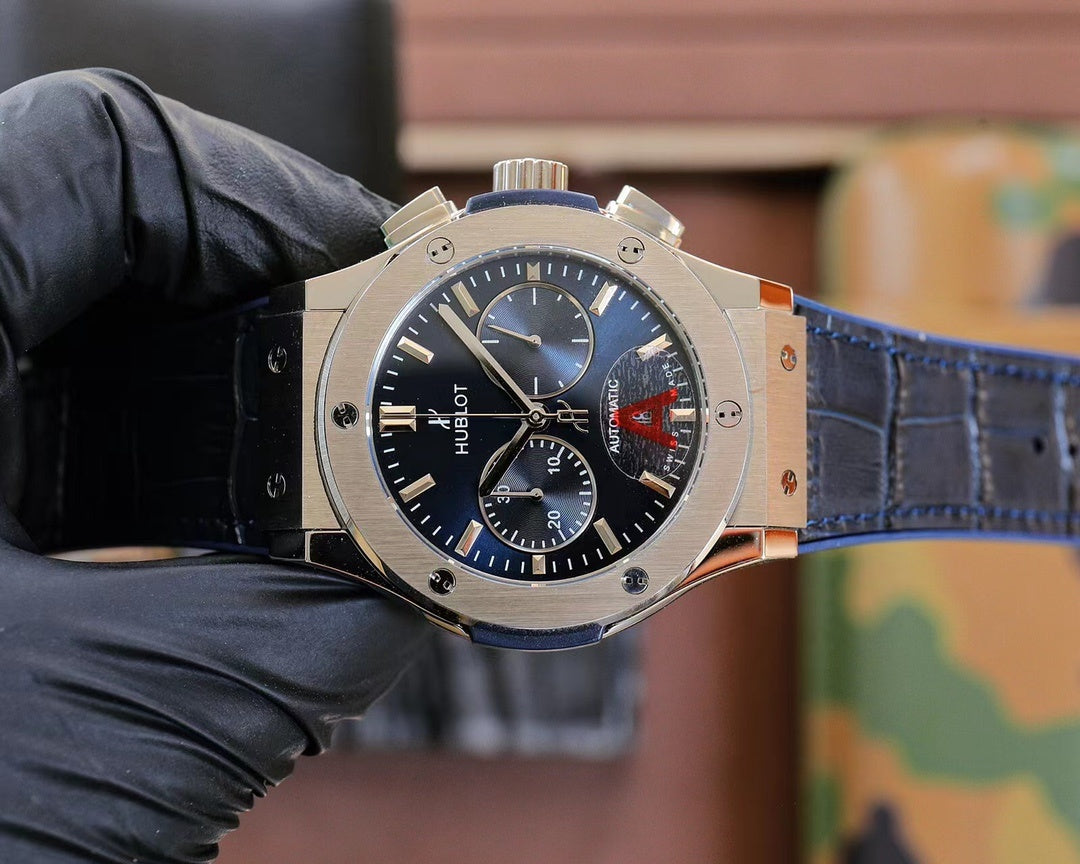 Hublot Classic Fusion Chronograph Titanium Blue Dial 45mm(1:1 replica)