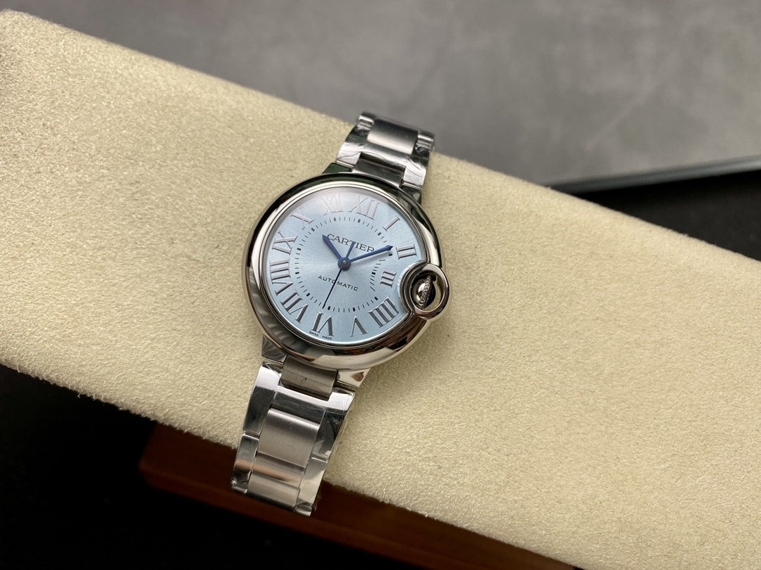 Ballon Bleu de fake cartier watch 33 mm mechanical movement with automatic winding-3KF(1:1 replica)