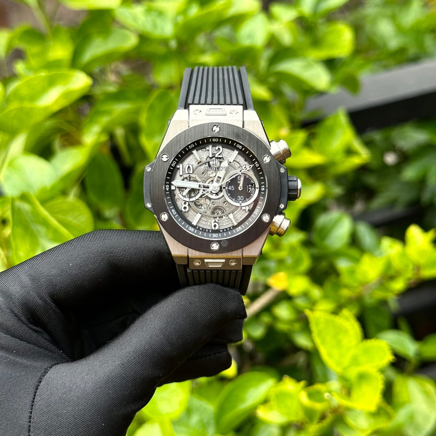 Hublot Big Bang Unico Replica 1:1 Watch Black Rubber Strap BBF 44mm