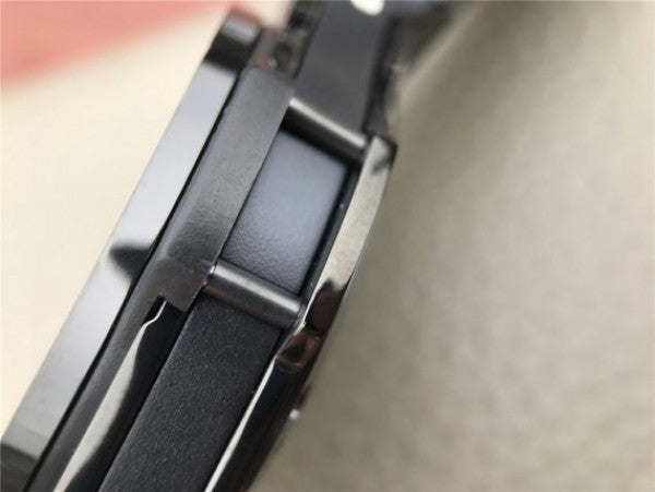 Replica Hublot Big Bang 44mm Full Ceramic Black Dial Black Rubber Strap HUB4100