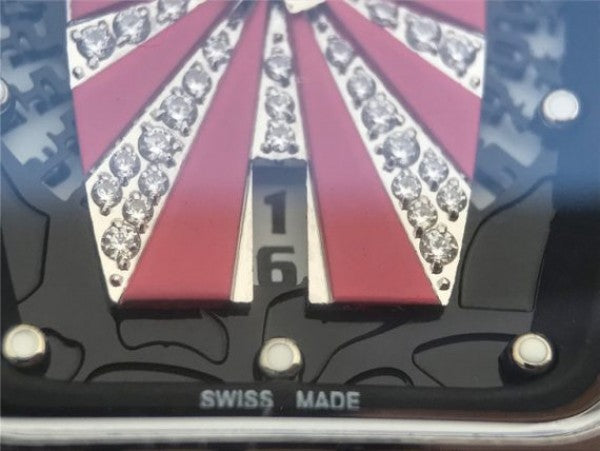 Replica Richard Mille RM 007 Lady SS Diamonds Black Inner Bezel White Rubber Strap 6T51