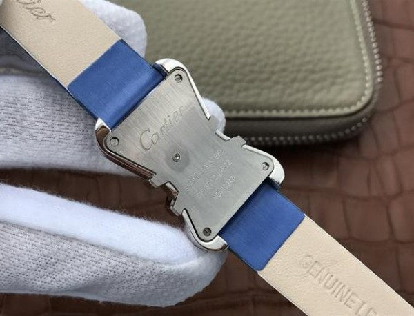 Replica Cartier High Jewelry Watches WJ306014 Blue Dial Blue Fabric Strap