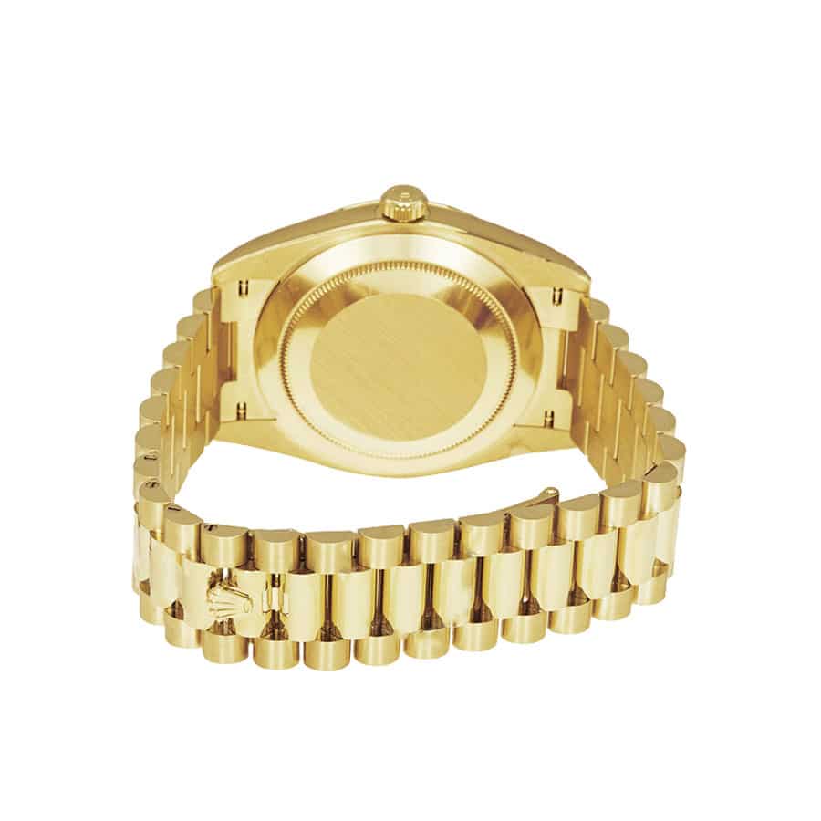 Rolex Day-Date 228398TBR Yellow Gold   Diamonds Black Dial Replica