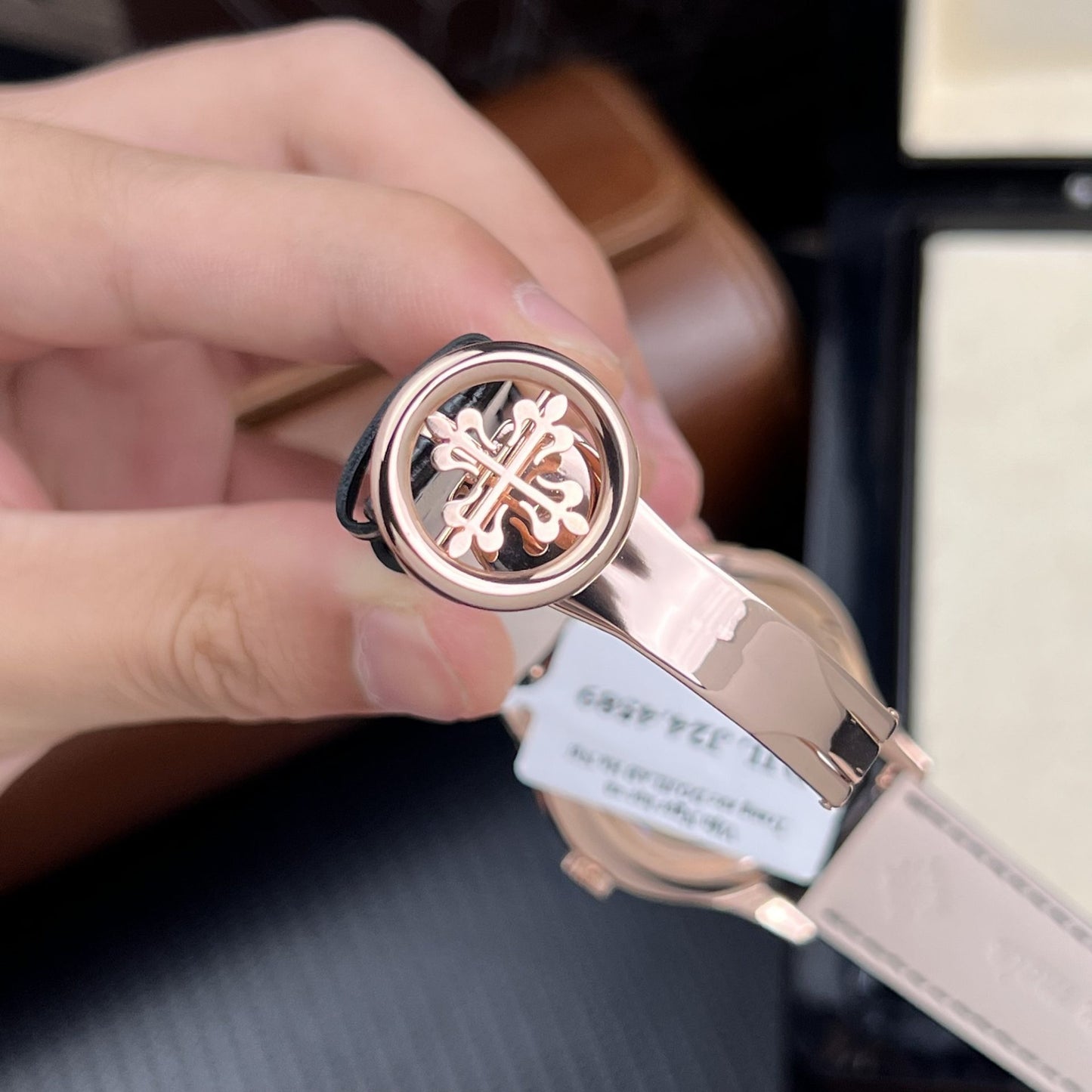 Patek Philippe Rep 11 Watch 5205R 18K Rose Gold Wrapped Men s Black Dial 40mm