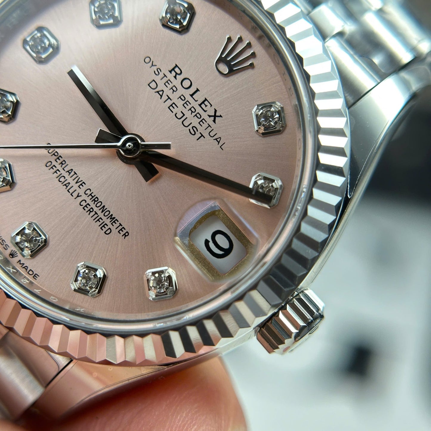 Rolex DateJust Replica Watch Dial Pink Jubilee Strap THB Factory 31mm