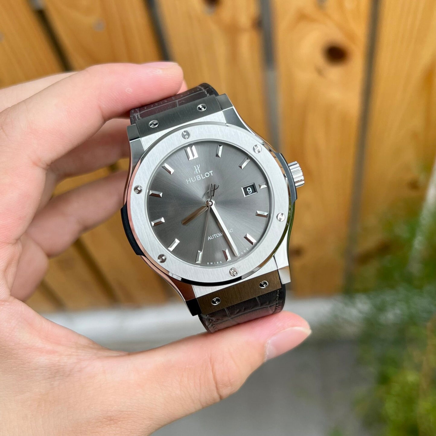 Hublot Replica 11 Watch Classic Fusion Titanium Gray Dial JJF 2023 42mm