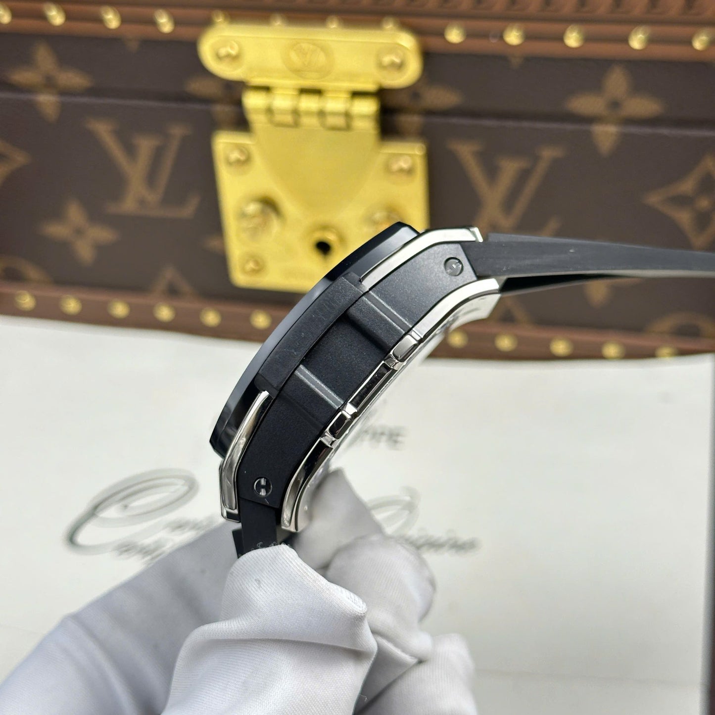 Hublot Spirit Of Big Bang Titanium Replica Watches Bezel Black BBF Factory 42mm