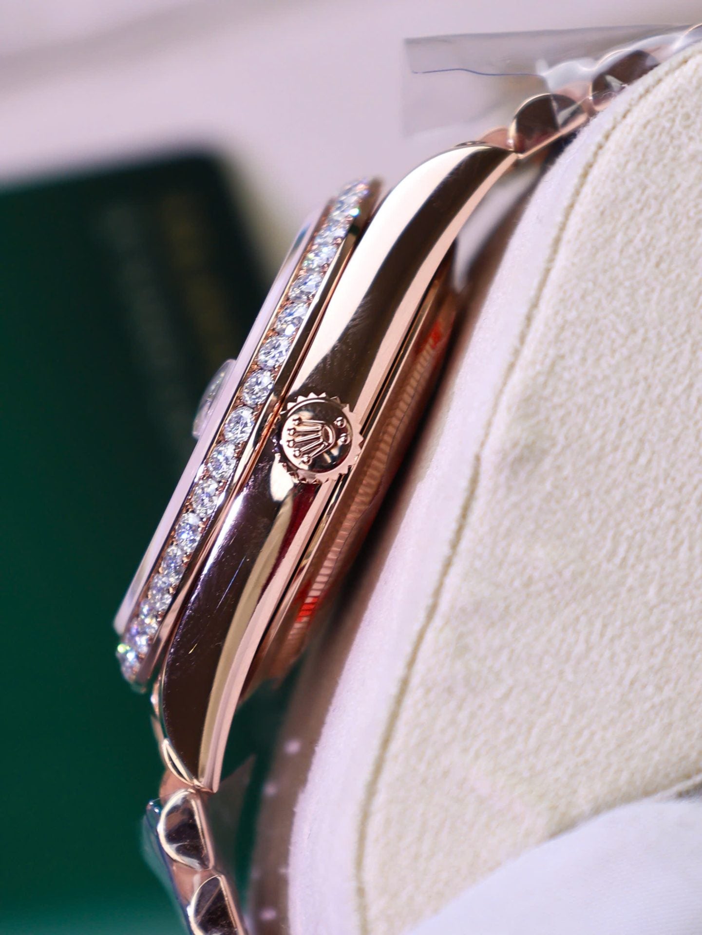 Rolex Day-Date Copies Watches Moissanite Diamonds + 18K Gold Wrapped Custom GM Factory 40mm