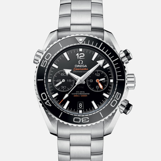 Seamaster Planet Ocean 600M Co-Axial Master Chronometer Chronograph 45.5mm Black Dial On Bracelet(1:1 replica)