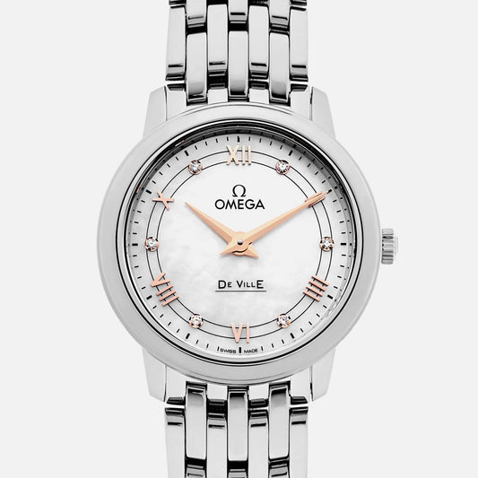 De Ville Prestige Quartz 27.4mm Mother-Of-Pearl Dial(1:1 replica)