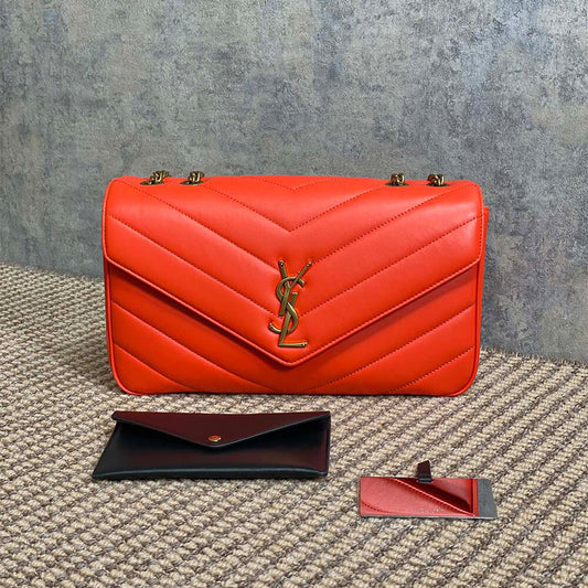 YSL LOULOU medium in MATELASSE lambskin(HIGH-END GRADE)