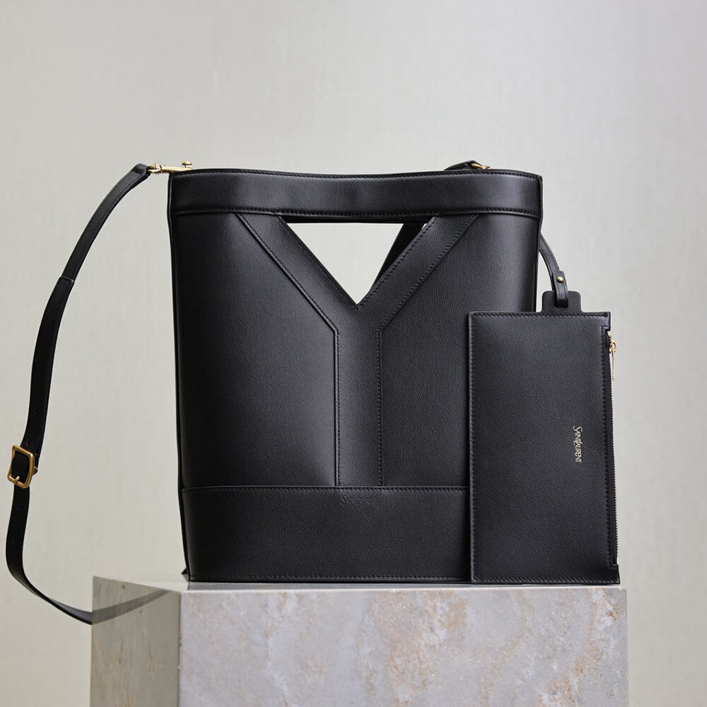 YSL Y small bucket in leather(HIGH-END GRADE)