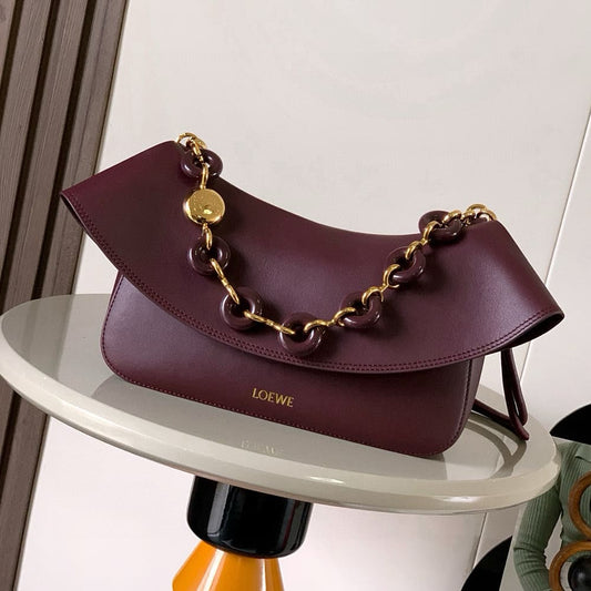 Loewe Medium Ola bag in smooth calfskin(HIGH-END GRADE)