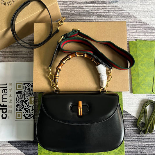 GUCCI BAMBOO 1947 MEDIUM TOP HANDLE BAG