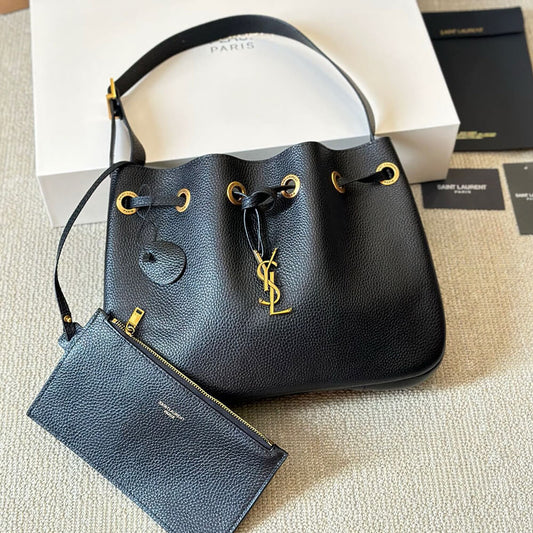 YSL PARIS VII small hobo in grained leather