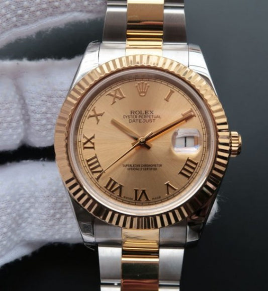 Replica Rolex Noob DateJust II 126333 YG Dial SS/YG Bracelet A3136