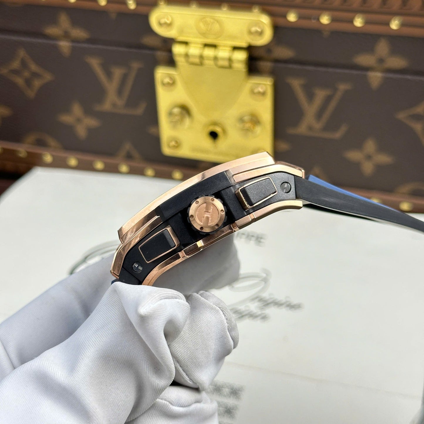 Hublot Spirit Of Big Bang King Gold Replica 11 Watch Dial Blue BBF Factory 42mm