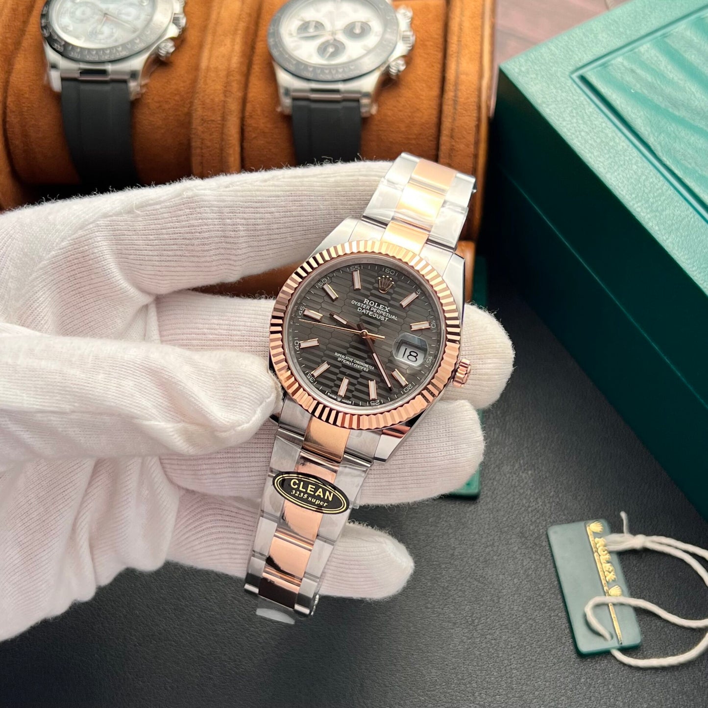 Rolex DateJust 126331 Replica 1:1 Watch Gray Dial Oyster Strap Clean Factory 41mm