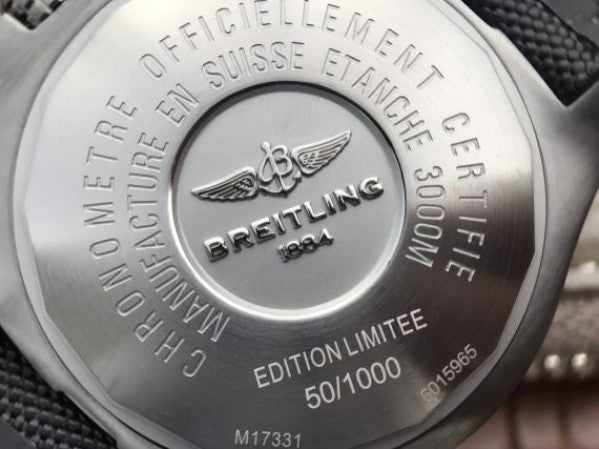 Replica Breitling Avenger II Seawolf PVD GF Yellow Dial Black Nylon Strap A2824