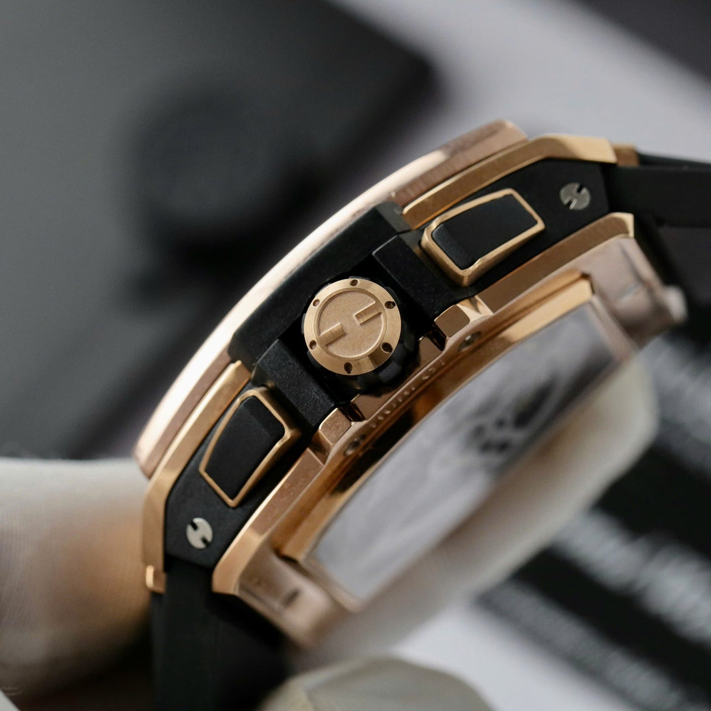 Hublot Spirit Of Big Bang King Gold Custom Moissanite Diamonds Hong Kong 42mm