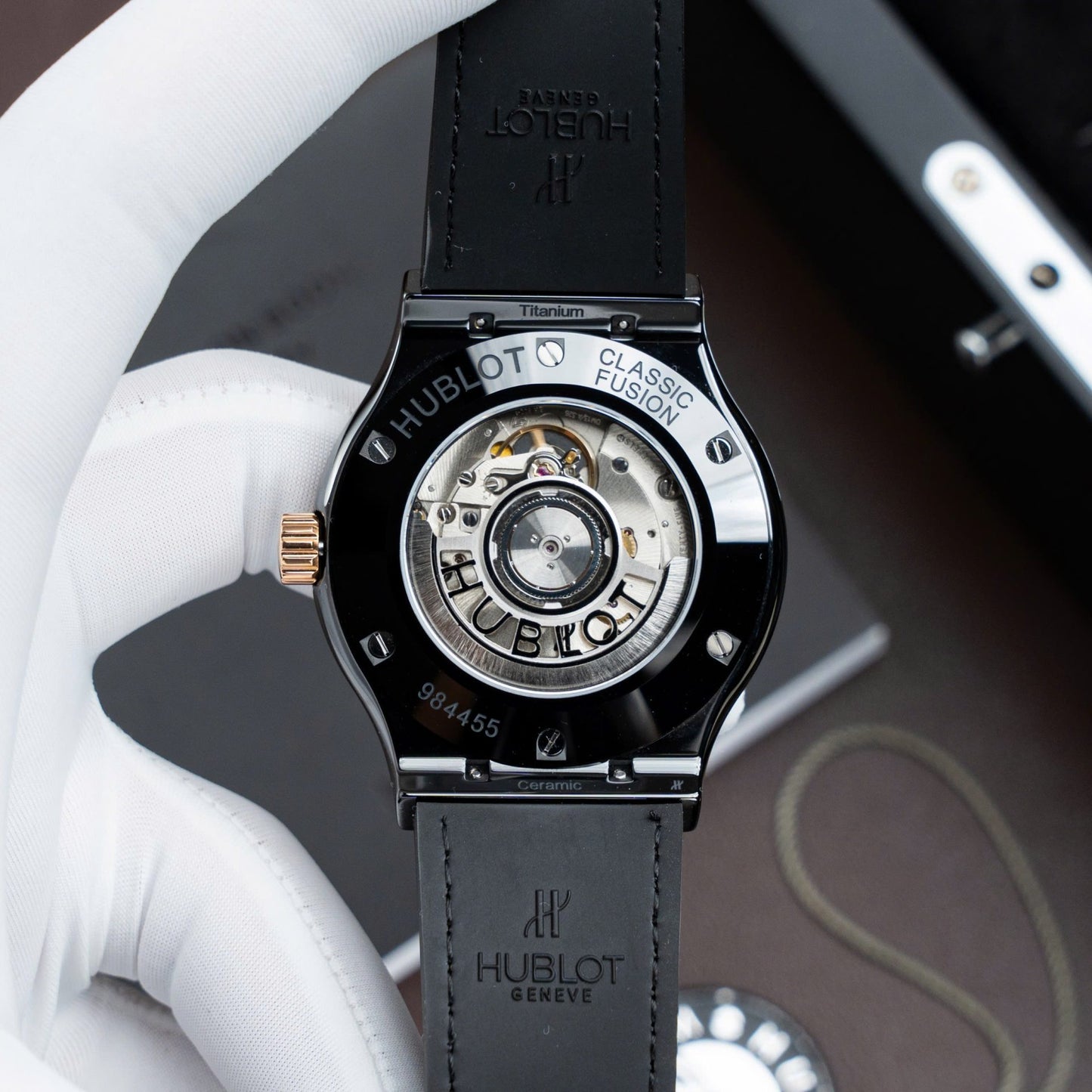 Hublot Classic Fusion Ceramic King Gold Replica Watch Movement SW300 Swiss Made 42mm