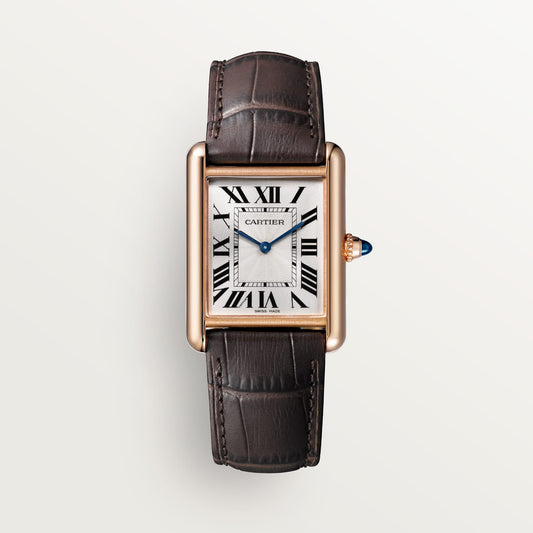 Tank Louis fake cartier watch large model Manufacture mechanical movement with manual winding caliber(1:1 replica)