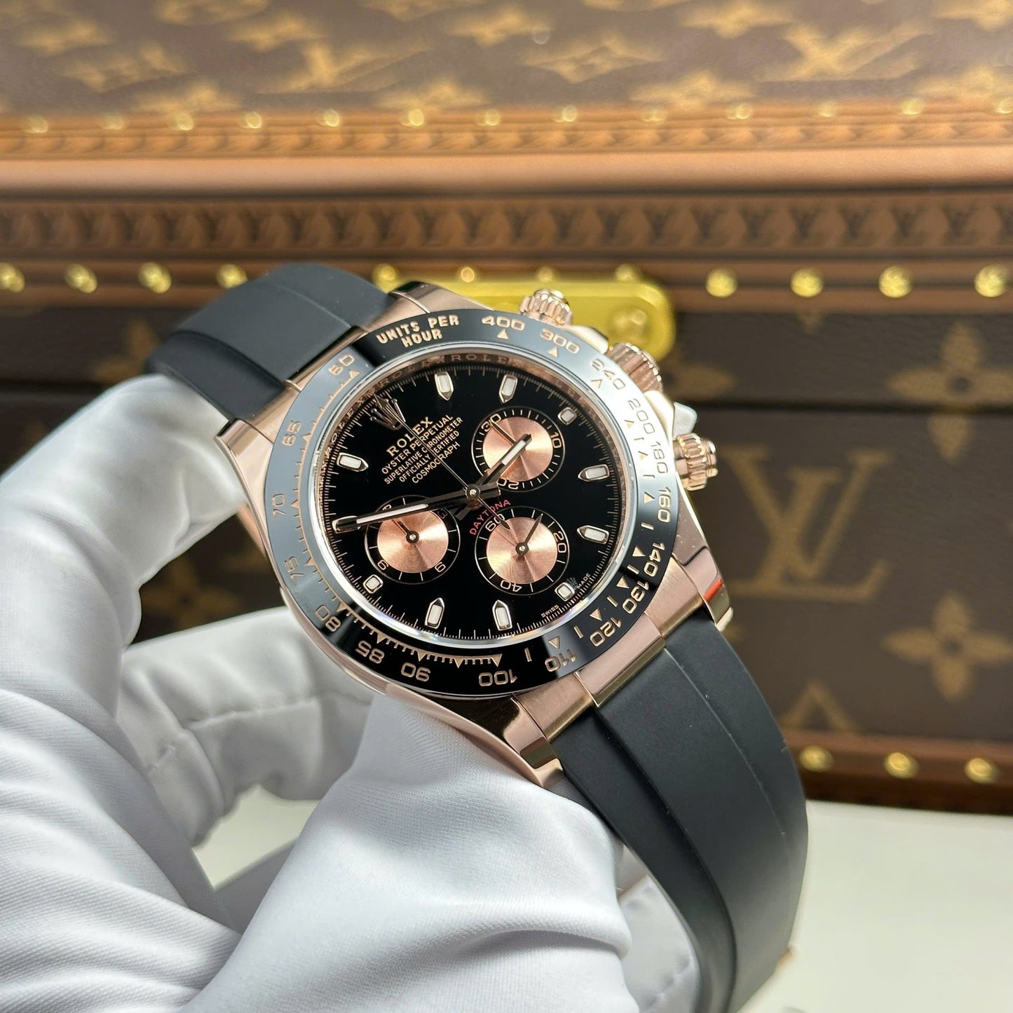 Rolex Cosmograph Daytona 116515LN Black Dial Replica 11 Watch Gold Wrapped 40mm
