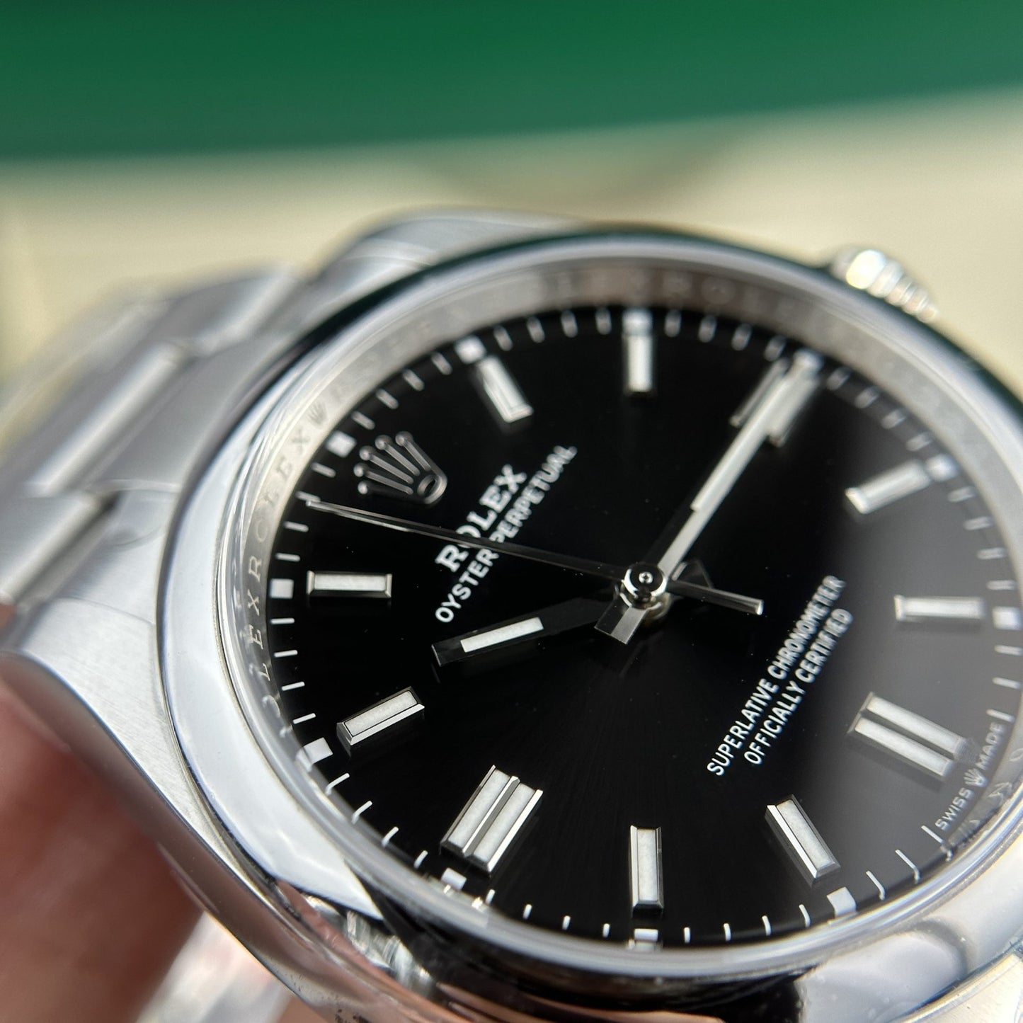 Rolex Replica Watch Oyster Perpetual 126000 Dial Black Clean Factory 36mm