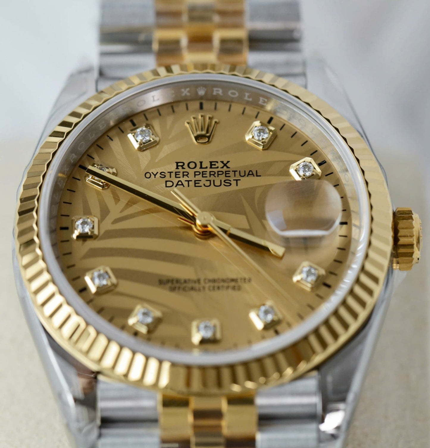 Rolex Replica Watches DateJust 126233 Palm Dial VS Factory 36mm