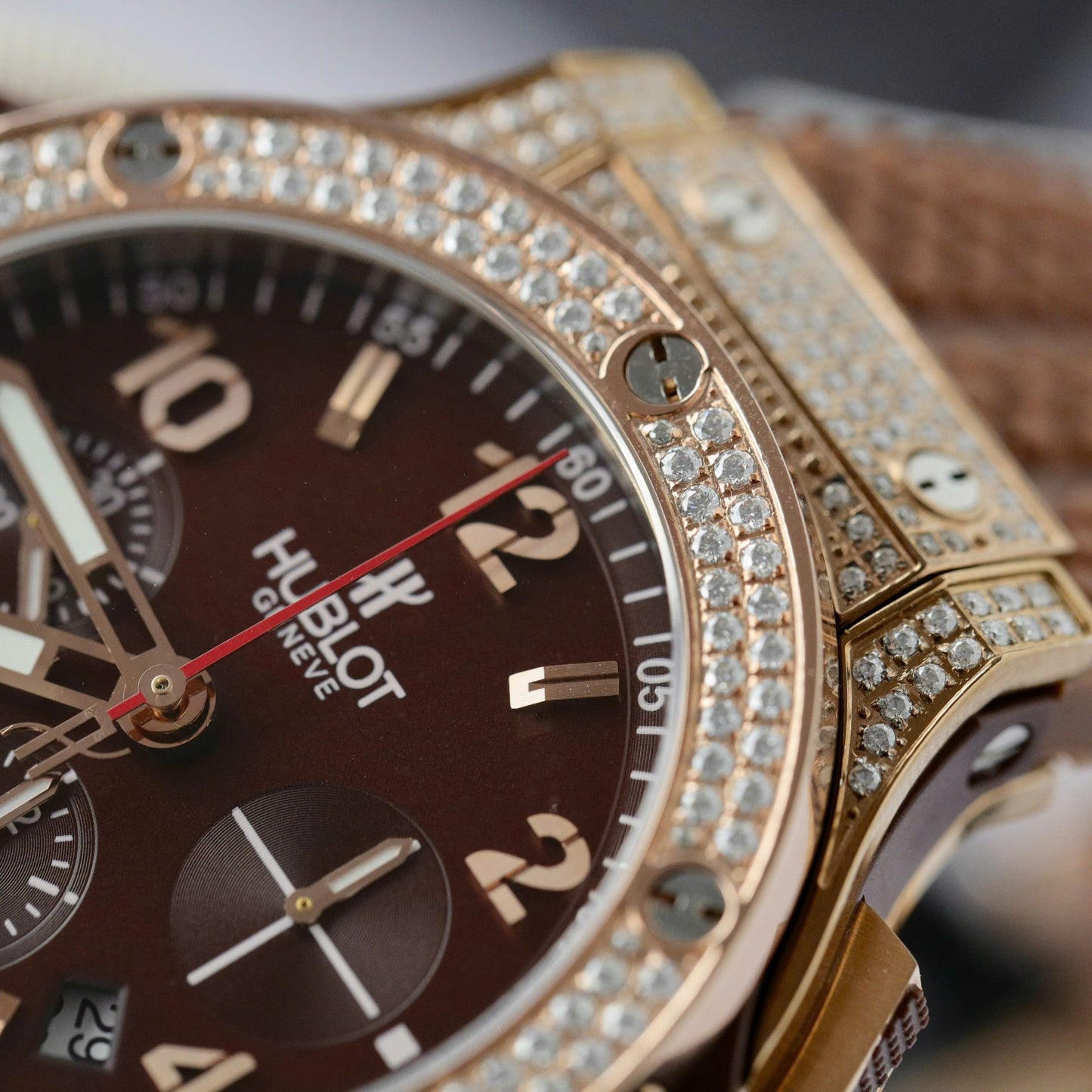 Hublot Big Bang King Gold Custom Moissanite Diamonds Hong Kong 42mm