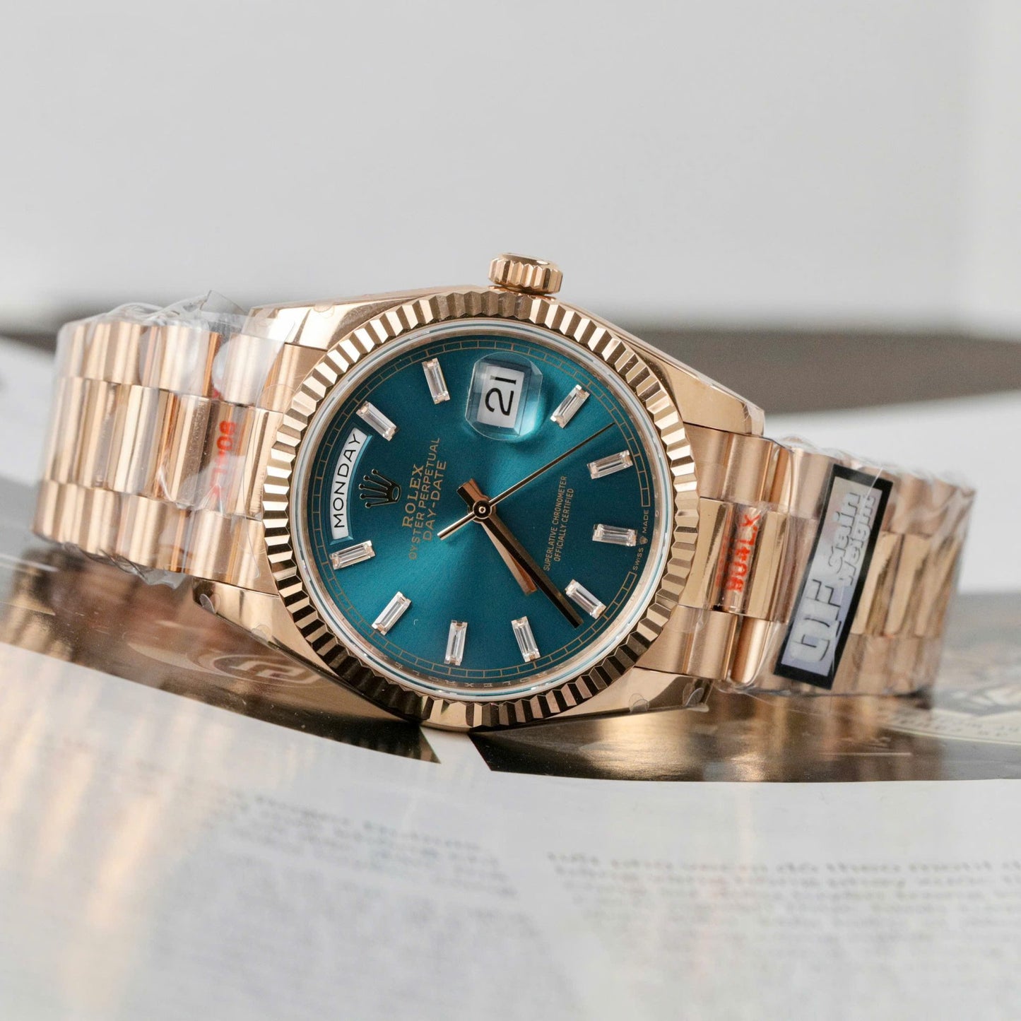 Rolex Day-Date 128235 Best Replica Watch Weight 158 Grams QF Factory 36mm