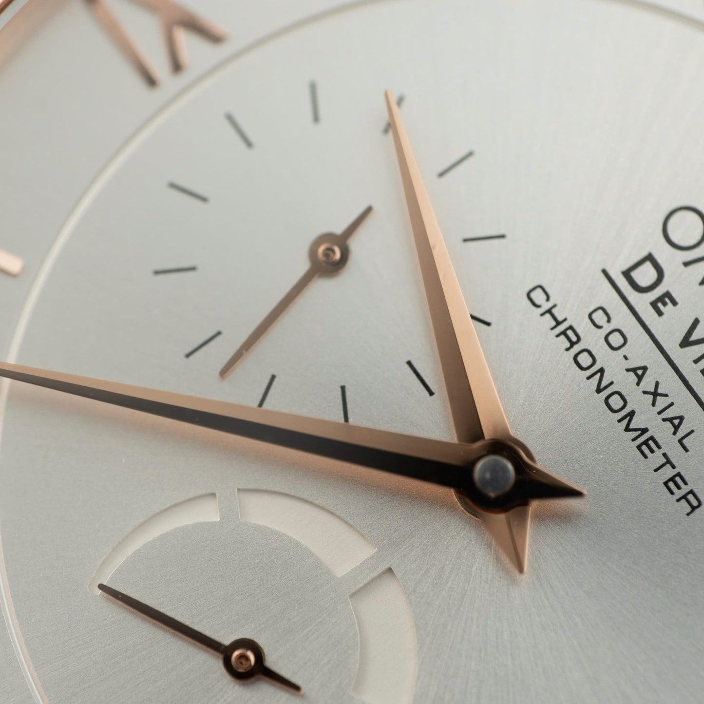 Omega De Ville Prestige Power Reserve Replica Watches Brown Leather Strap 39.5mm
