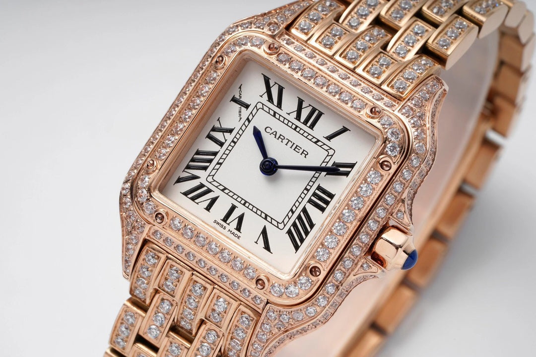 Cartier Cheetah Full of Diamonds Ladies' 37MM-Rose Gold(1:1 replica)