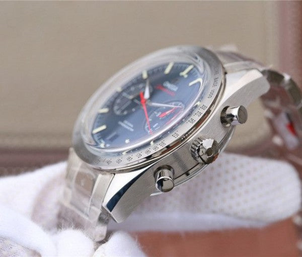 Replica Omega OMF Speedmaster 57 Co-Axial Blue Dial SS Bracelet A9300