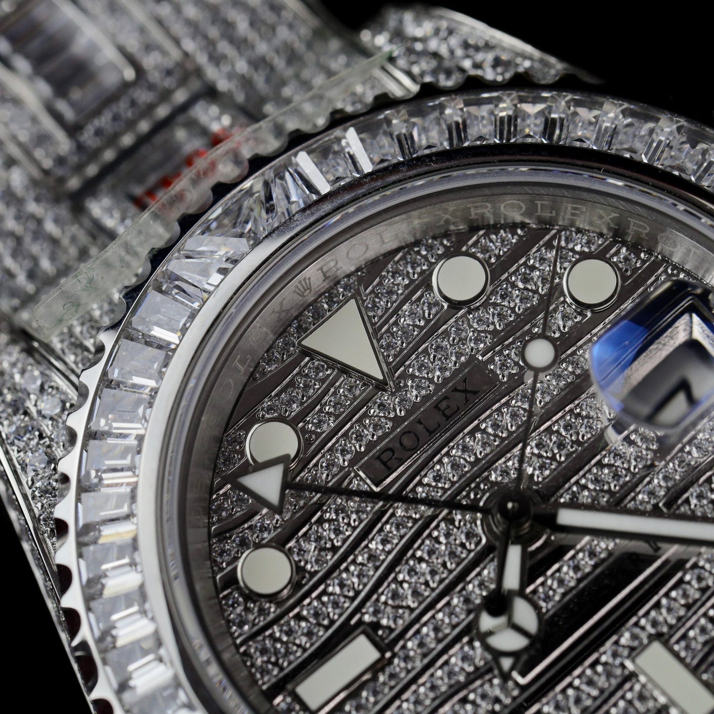 Rolex Replica Watch GMT Master II Custom Full CZ AMG Factory 40mm