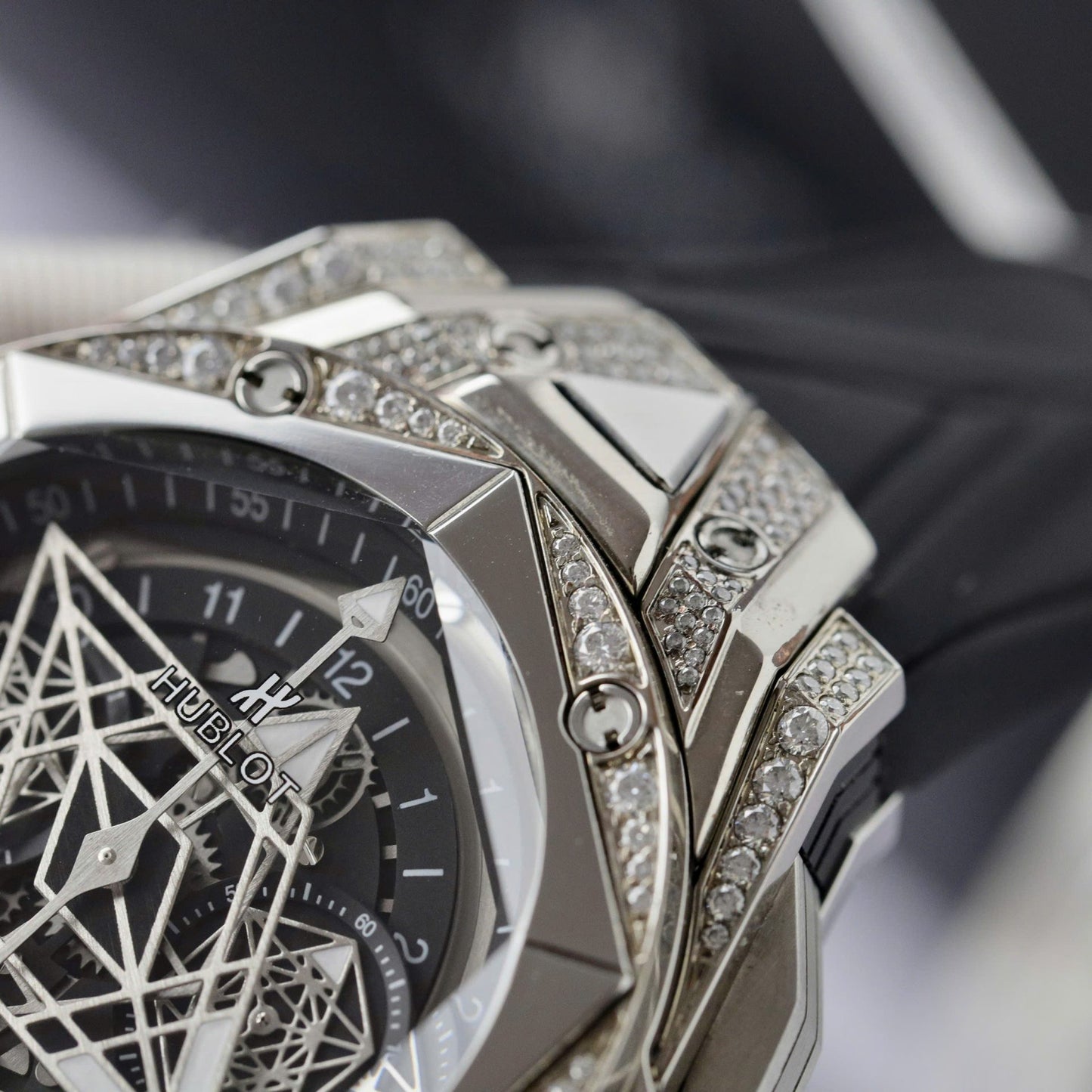 Hublot Big Bang Sang Bleu II Clone Watch Black HB Factory 44mm
