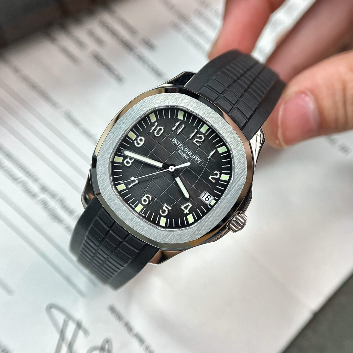 Patek Philippe Replica Watch Aquanaut 5167A Black Rubber Strap 3K Factory 40mm