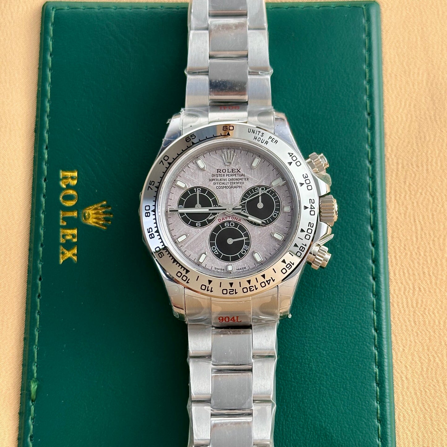 Rolex Cosmograph Daytona 116509 Replica Watch Refined Meteorite Dial 40mm
