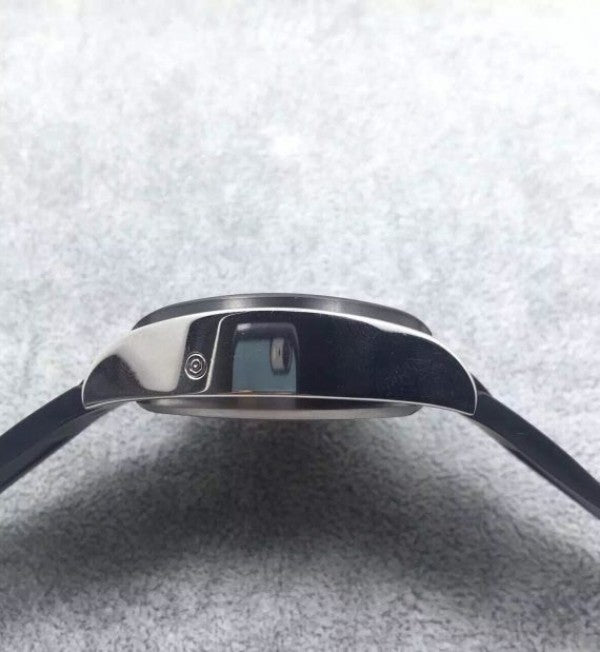 Replica Cartier Roadster SS Black Dial Black Rubber Strap A7750