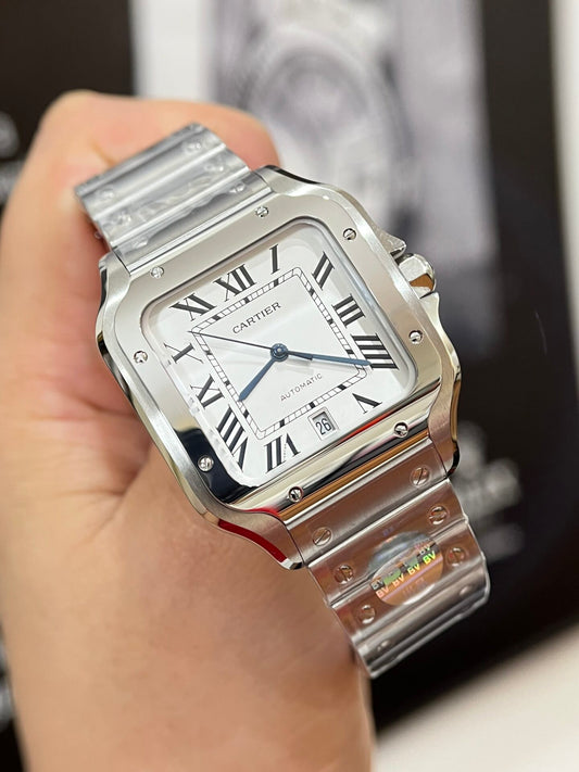 Cartier Santos WSSA0018 Replica 1:1 Watch White Dial 39.8mm