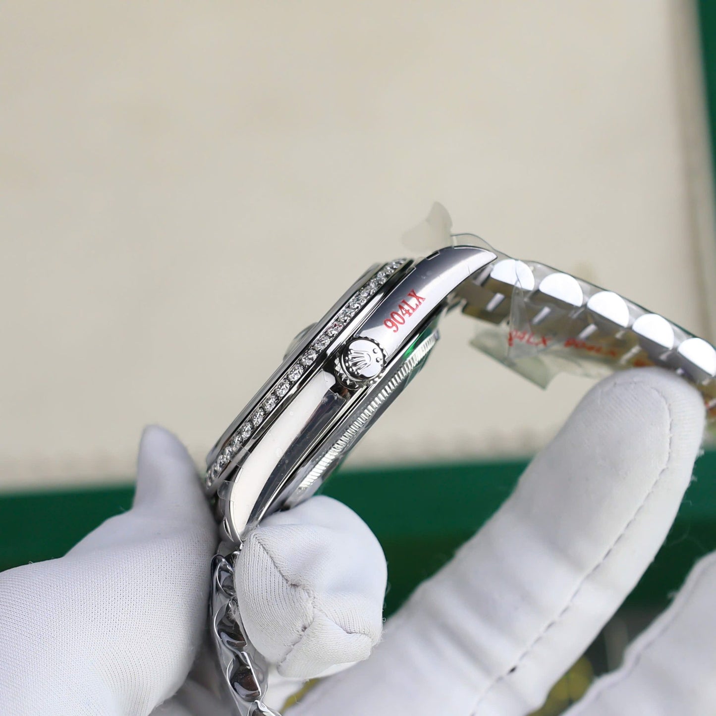 Rolex Day-Date Best Copies Watch Custom Diamonds Moissanite GM Factory 40mm