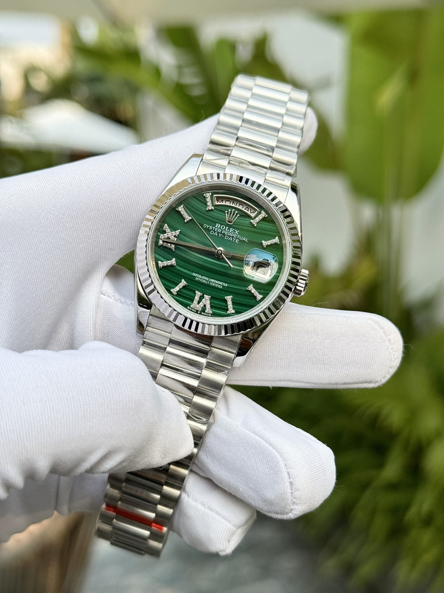 Rolex Best Replica Watches Day-Date Roman Numeral Pile 40mm