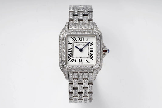 Cartier Cheetah Full of Diamonds Ladies 37MM-White Gold(1:1 replica)