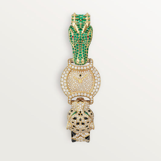 Indomptables de Cartier crocodile fake cartier watch motif 22(1:1 replica)