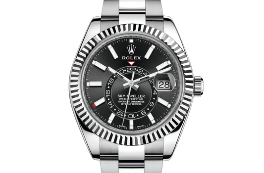 Rolex Sky-Dweller, 42mm, Oystersteel and 18k White Gold, Black, Oyster, Ref# 336934-0007(1:1 replica)