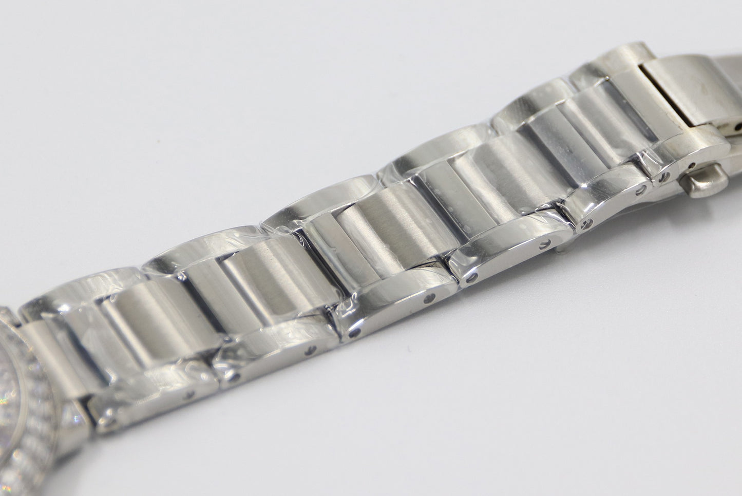 Cartier Blue Balloon Square Diamonds Full Sky Watch-White-Steel Strap-42mm(1:1 replica)