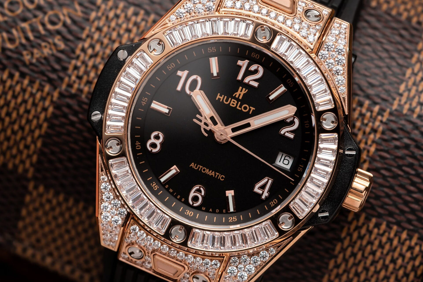 Hublot Replica Watch Big Bang One Click King Gold Black Dial 39mm