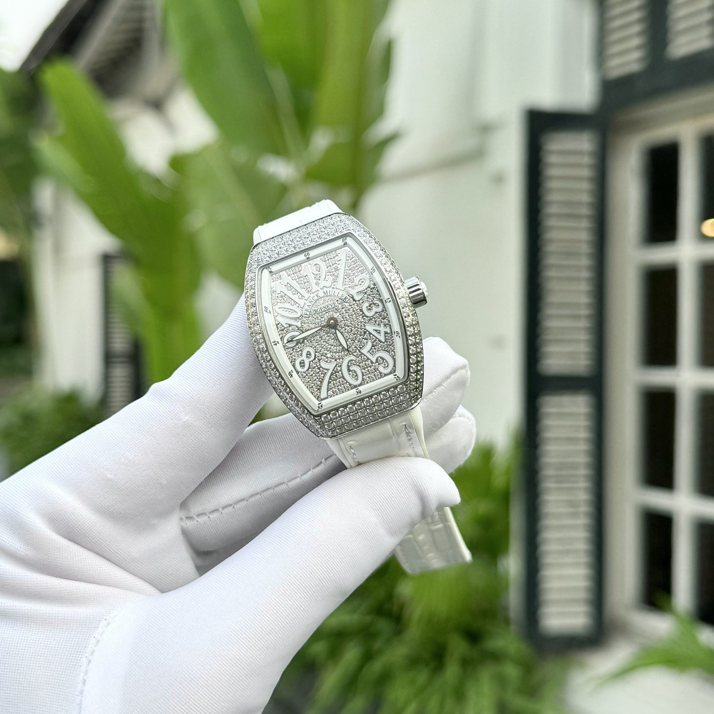 Franck Muller Replica 11 Watch V32 Women s White Dial With Diamond ABF Factory 32x40mm