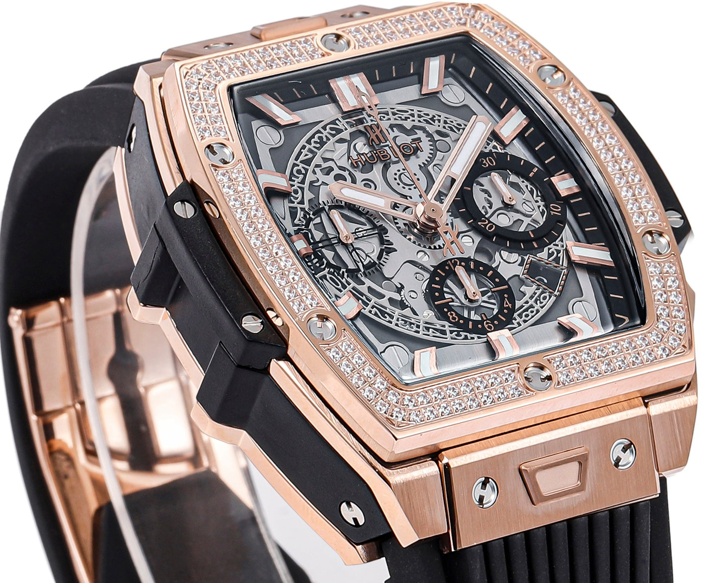 Hublot Spirit of Big Bang Textured Rubber Strap(1:1 replica)